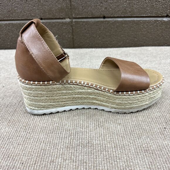 Soda‎ Sandals Women 8.5 Platform Brown - Picture 2 of 9